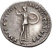 Denarius - Domitian P M TR POT IIII IMP VIII COS XI P P; Minerva, Rome, 85 reverse image