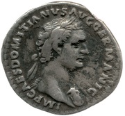 Denarius - Domitian P M TR POT IIII IMP VIII COS XI P P; Minerva obverse image