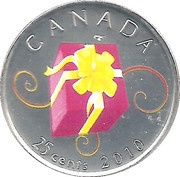 25 Cents - Elizabeth II Happy Birthday 2010, Canada, 2010 reverse image