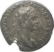 Denarius - Domitian P M TR POT IIII IMP VIII COS XI P P; Minerva obverse image