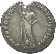 Denarius - Domitian P M TR POT IIII IMP VIII COS XI P P; Minerva, Rome, 85 reverse image