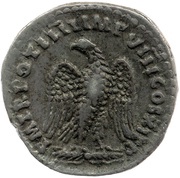 Denarius - Domitian P M TR POT IIII IMP VIII COS XI P P, Rome, 85 reverse image