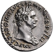Denarius - Domitian IMP VIIII COS XI CENSORIA POTESTAT P P; Minerva obverse image