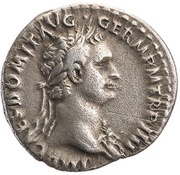 Denarius - Domitian IMP VIIII COS XI CENS POTES P P; Minerva obverse image
