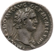 Denarius - Domitian IMP VIIII COS XI CENS POT P P; Minerva obverse image