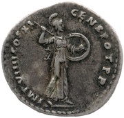 Denarius - Domitian IMP VIIII COS XI CENS POT P P; Minerva, Rome, 85 reverse image