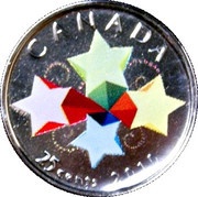 25 Cents - Elizabeth II Congratulations, Canada, 2010 reverse image