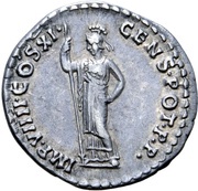 Denarius - Domitian IMP VIIII COS XI CENS POT P P; Minerva, Rome, 85 reverse image