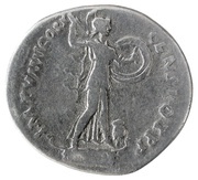 Denarius - Domitian IMP VIIII COS XI CENS POT P P; Minerva, Rome, 85 reverse image