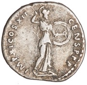 Denarius - Domitian IMP XI COS XII CENS P P P; Minerva, Rome, 86 reverse image