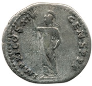 Denarius - Domitian IMP XI COS XII CENS P P P; Minerva, Rome, 86 reverse image