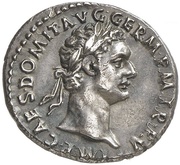 Denarius - Domitian IMP XII COS XII CENS P P P; Minerva obverse image