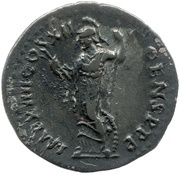 Denarius - Domitian IMP XIIII COS XII CENS P P P; Minerva, Rome, 86 reverse image