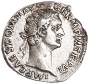 Denarius - Domitian IMP XIIII COS XIII CENS P P P; Minerva obverse image