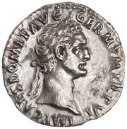 Denarius - Domitian IMP XIIII COS XIII CENS P P P; Minerva obverse image