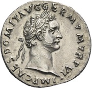 Denarius - Domitian IMP XIIII COS XIII CENS P P P; Minerva obverse image