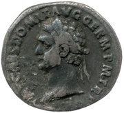 Denarius - Domitian IMP XIIII COS XIII CENS P P P; Minerva obverse image