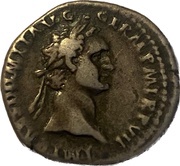 Denarius - Domitian IMP XIIII COS XIII CENS P P P; Minerva obverse image