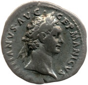 Denarius - Domitian COS XIII; Minerva obverse image