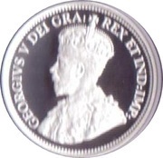 25 Cents In the name of George V; Voyageur obverse image