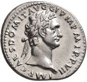 Denarius - Domitian COS XIIII; Minerva obverse image
