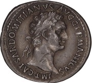 Denarius - Domitian COS XIIII; Minerva obverse image