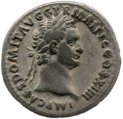 Denarius - Domitian CENS P P P; Minerva obverse image