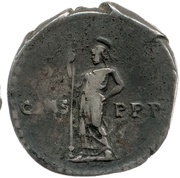 Denarius - Domitian CENS P P P; Minerva, Rome, 88 reverse image