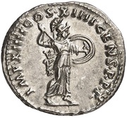 Denarius - Domitian IMP XIIII COS XIIII CENS P P P; Minerva, Rome, 88 reverse image