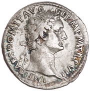 Denarius - Domitian IMP XIIII COS XIIII CENS P P P; Minerva obverse image