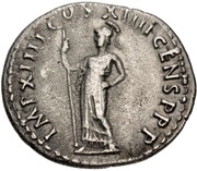 Denarius - Domitian IMP XIIII COS XIIII CENS P P P; Minerva, Rome, 88 reverse image