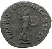 Denarius - Domitian IMP XV COS XIIII CENS P P P; Minerva, Rome, 88 reverse image