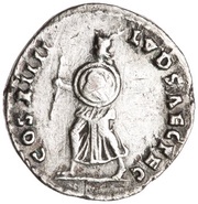 Denarius - Domitian COS XIIII LVD SAEC FEC, Rome, 88 reverse image