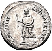 Denarius - Domitian COS XIIII LVD SAEC FEC, Rome, 88 reverse image