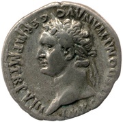 Denarius - Domitian COS XIIII LVD SAEC FEC obverse image