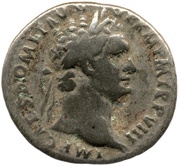 Denarius - Domitian IMP XVI COS XIIII CENS P P P; Minerva obverse image