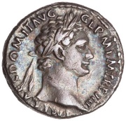 Denarius - Domitian IMP XVI COS XIIII CENS P P P; Minerva obverse image