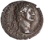 Denarius - Domitian IMP XVII COS XIIII CENS P P P; Minerva obverse image