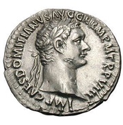 Denarius - Domitian IMP XVII COS XIIII CENS P P P; Minerva obverse image