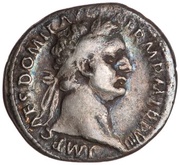 Denarius - Domitian IMP XIX COS XIIII CENS P P P; Minerva obverse image