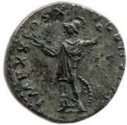 Denarius - Domitian IMP XX COS XIIII CENS P P; Minerva, Rome, 88-89 reverse image