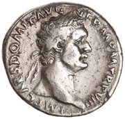 Denarius - Domitian IMP XXI COS XIIII CENS P P P; Minerva obverse image