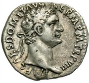 Denarius - Domitian IMP XXI COS XIIII CENS P P P; Minerva obverse image