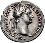 Denarius - Domitian IMP XXI COS XIIII CENS P P P; Minerva obverse image