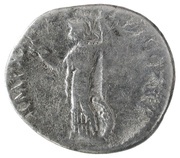 Denarius - Domitian IMP XXI COS XV CENS P P P; Minerva, Rome, 90 reverse image