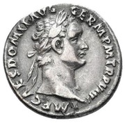 Denarius - Domitian IMP XXI COS XV CENS P P P; Minerva obverse image