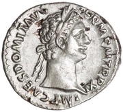 Denarius - Domitian IMP XXI COS XV CENS P P P; Minerva obverse image