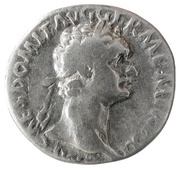 Denarius - Domitian IMP XXI COS XVI CENS P P P; Minerva obverse image