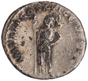 Denarius - Domitian IMP XXI COS XVI CENS P P P; Minerva, Rome, 92 reverse image
