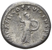 Denarius - Domitian IMP XXII COS XVI CENS P P P; Minerva, Rome, 92 reverse image